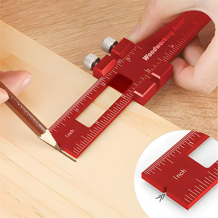 Levoite™ Precision Woodworking Pocket Ruler Set
