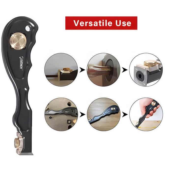 Levoite Wood Carbide Insert Scraper 2 in 1 Mini Wood Carbide Scraper Glue Scraper Remover