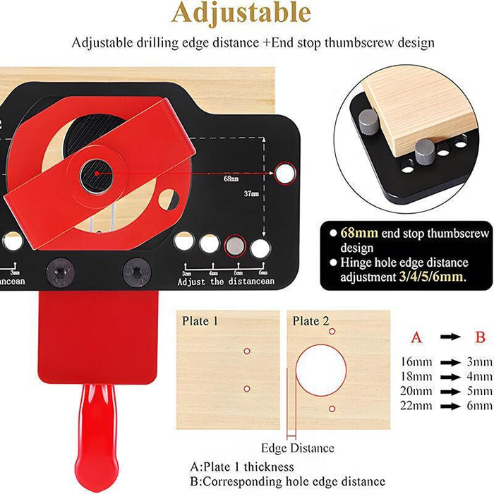 Levoite Concealed Hinge Jig European Hinge Jig Blum Hinge Jig Template
