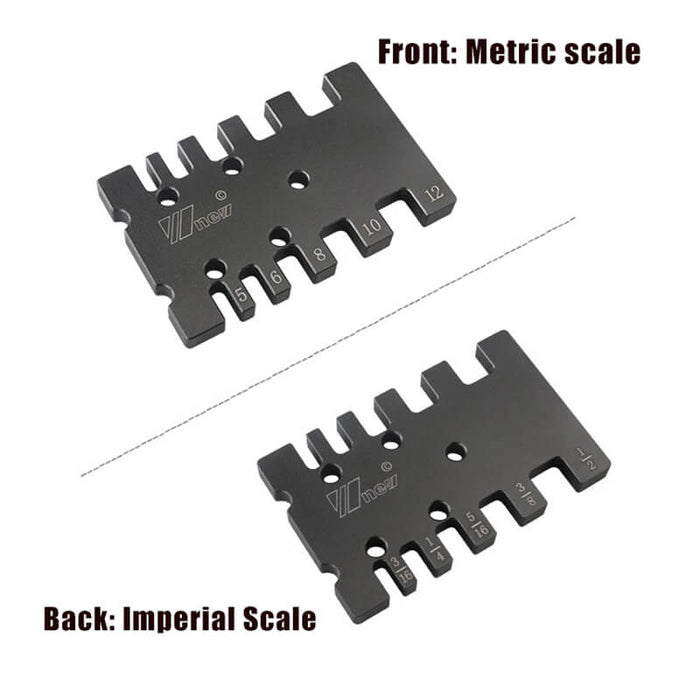 Levoite Router Bit Depth Gauge Card for Woodworking