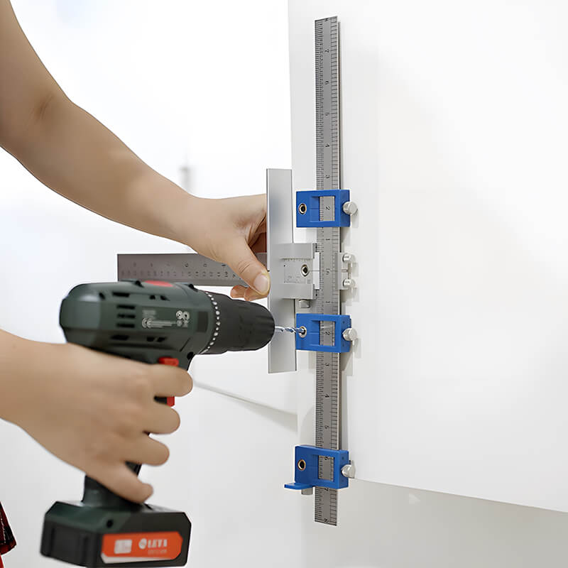 Levoite Cabinet Hardware Jig for Installation of Handles and Knobs on Doors and Drawer Fronts