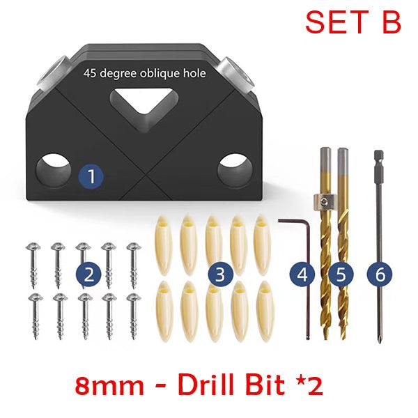 Levoite Dowel Jig X For Angled Dowel Joints Angled dowel Jig for Mitered Joints 45 Degree Dowel Jig
