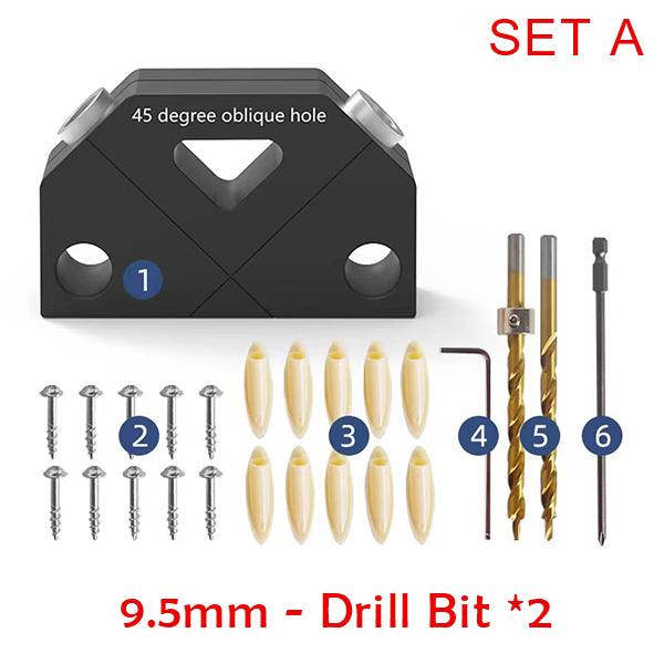Levoite Dowel Jig X For Angled Dowel Joints Angled dowel Jig for Mitered Joints 45 Degree Dowel Jig