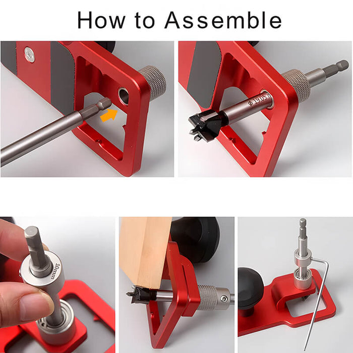 Levoite Bench Dog Hole Drilling Jig Template 3/4" and 20mm
