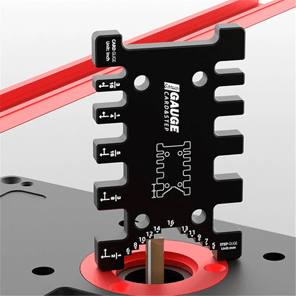 Levoite 2-in-1 Step Gauge and Router Depth Guide For Table Saws
