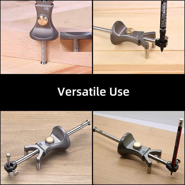 Levoite Woodworking Linear Arc Scriber Draw Circle Scriber Tool Parallel Line Drawing Scriber
