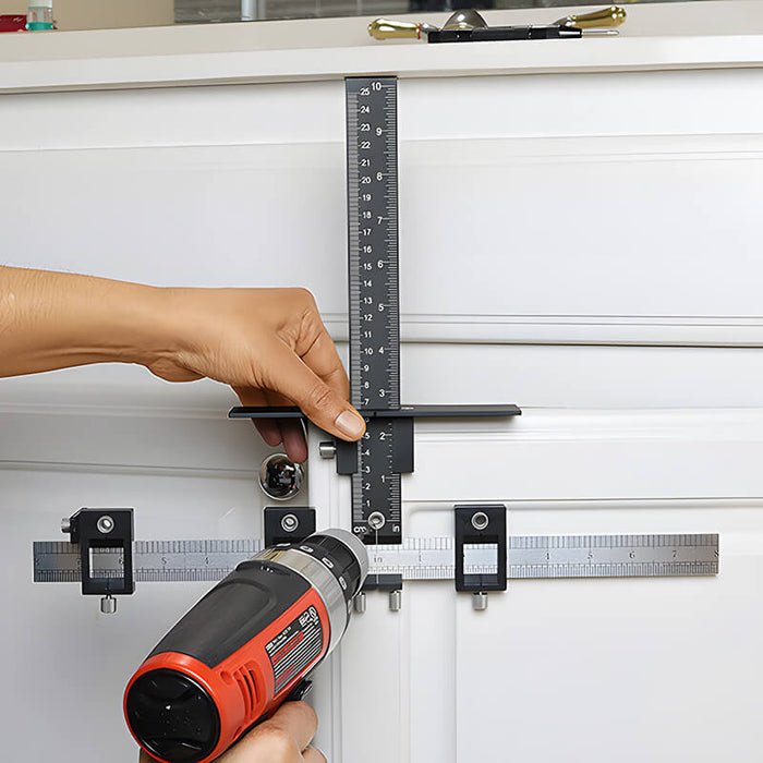 Levoite Cabinet Hardware Jig for Installation of Handles and Knobs on Doors and Drawer Fronts