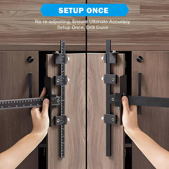 Levoite Cabinet Hardware Jig Drill Guide for Installation of Handles and Knobs on Doors and Drawer Fronts