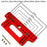 Levoite Cabinet Hardware Template Jig for Handle and Knob Installation