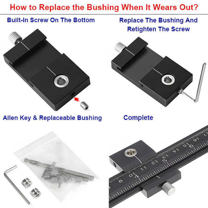 20-PC bushings for Cabinet Hardware Jig