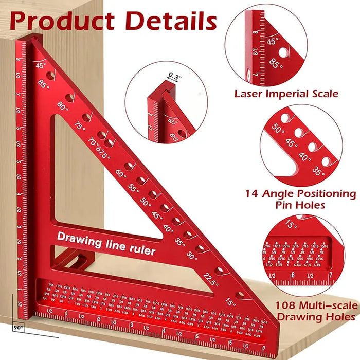 Levoite™ 3D Multi-Marking Square for Woodworking