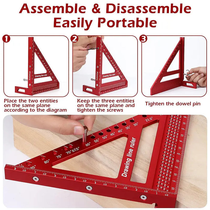 Levoite™ 3D Multi-Marking Square for Woodworking
