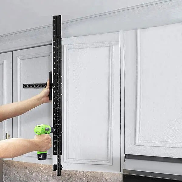 Levoite Pro Max Cabinet Hardware Jig Adjustable Template for Fast and Accurate Installation of Door and Drawer Front Knobs, Pulls and Handles