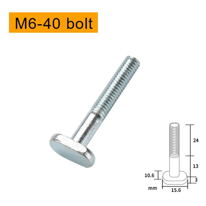 Levoite T-track bolts and knobs, Knob Bolt and Nut