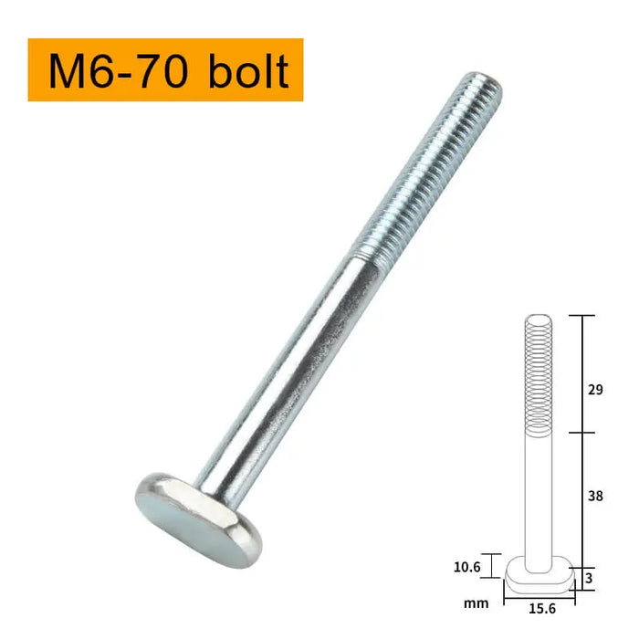 Levoite T-track bolts and knobs, Knob Bolt and Nut