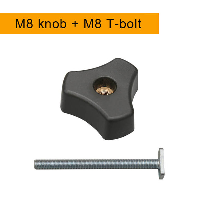 Woodworking T-track Accessary: T-track knobs and bolts, Knob Bolt and Nut