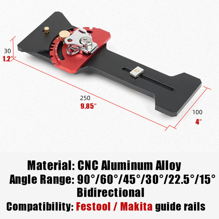 Levoite™ Adjustable Track Saw Square Guide Rail Square