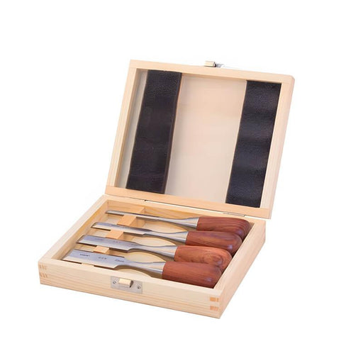 Luban Bevel Edge Chisels, set of 4 with Wooden Box - The Best Quality Chisels