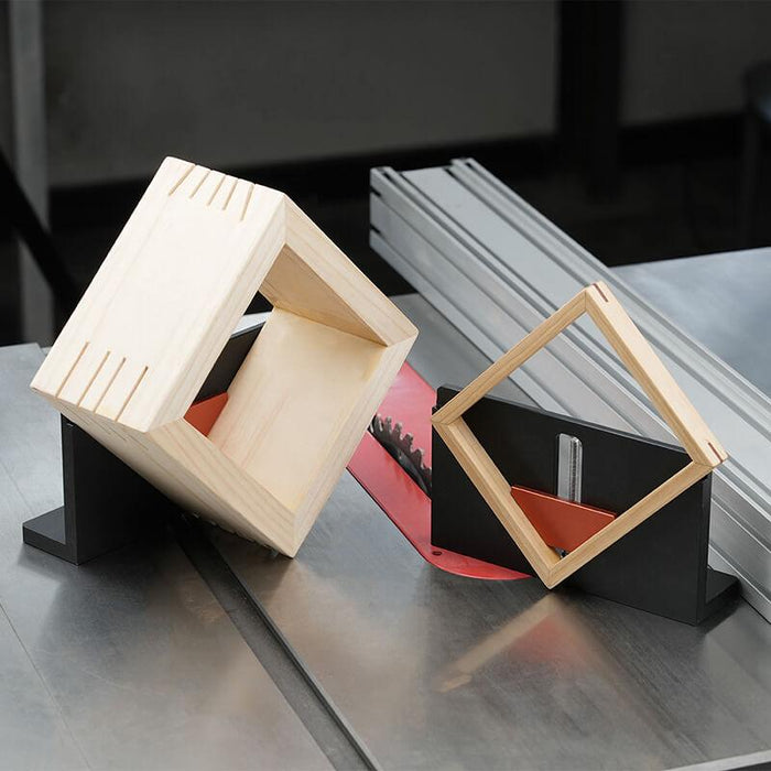 Simple Angle Spline Cutting Jig Router & Table Saw Jig For Dovetails & Miters