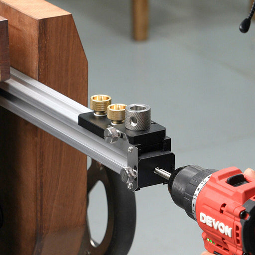 Levoite™ Aluminum Extrusion Profile Drill Guide and Tap Jig Access Hole Drill Jig