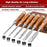 Levoite 6Pcs Wood Chisel Tool Sets Woodworking Carving Chisel Kit with Premium Wooden Case for Carpenter Craftsman Gift for Men