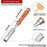 Levoite 6Pcs Wood Chisel Tool Sets Woodworking Carving Chisel Kit with Premium Wooden Case for Carpenter Craftsman Gift for Men