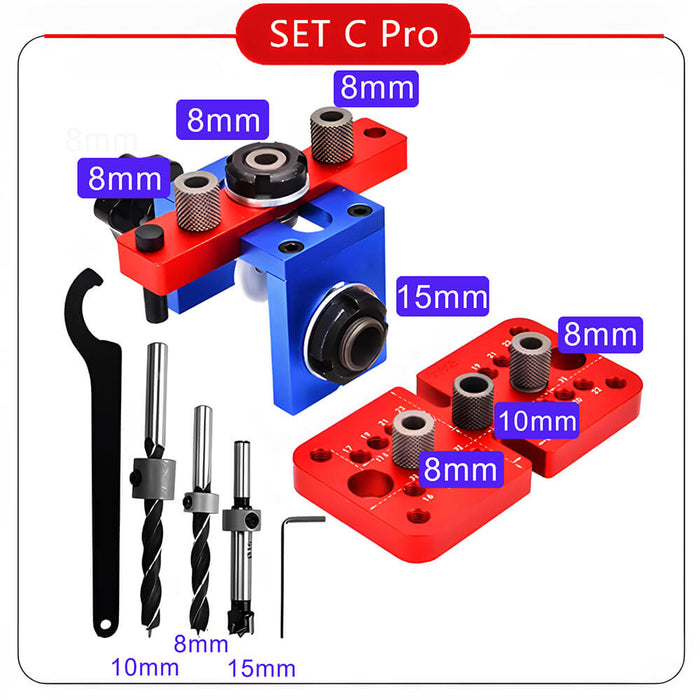 Levoite™ Doweling Jig Kit System Cam and Dowel Jig