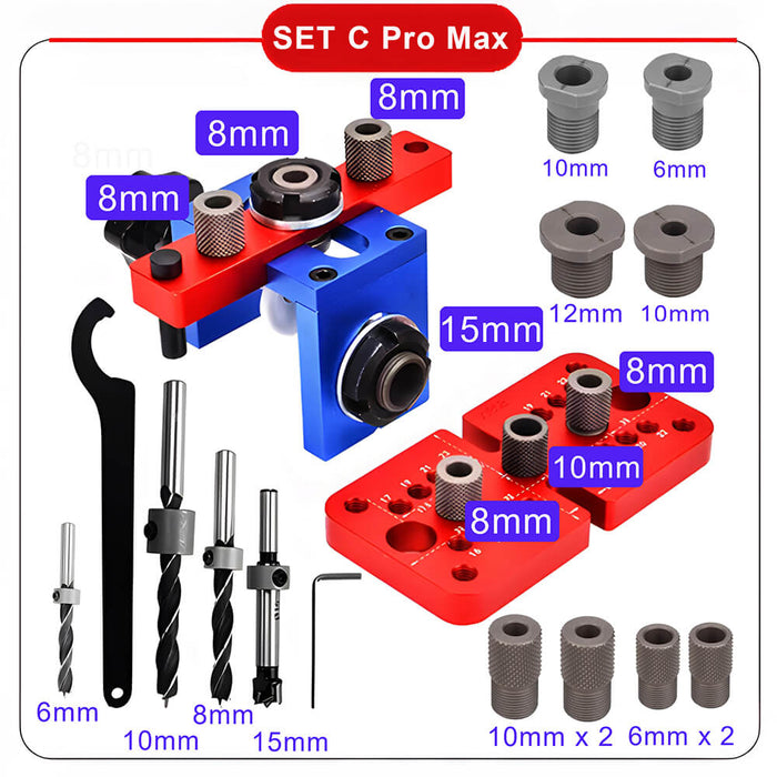 Levoite™ Doweling Jig Kit System Cam and Dowel Jig