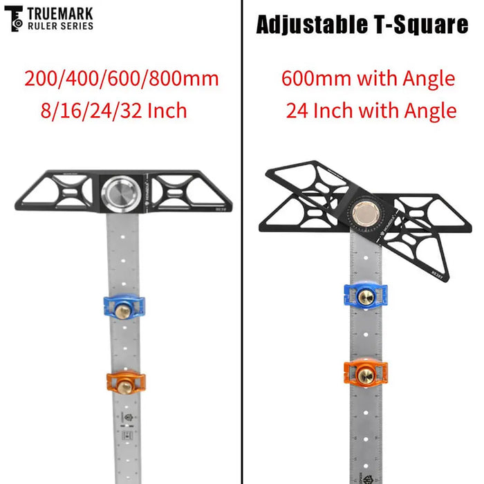 Woodworking Adjustable T-Square Layout and Marking Tool