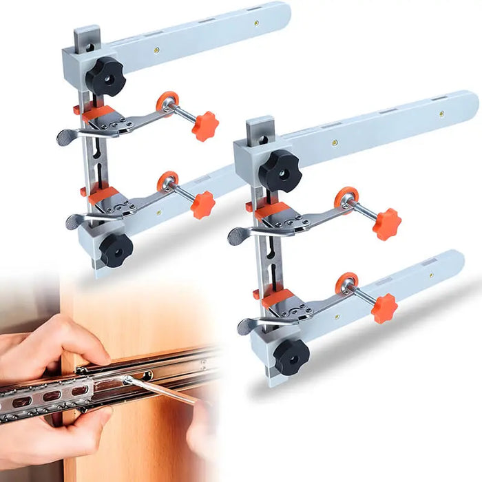 Universal Drawer Slide Jig with Toggle Clamp & Magnetic Arm