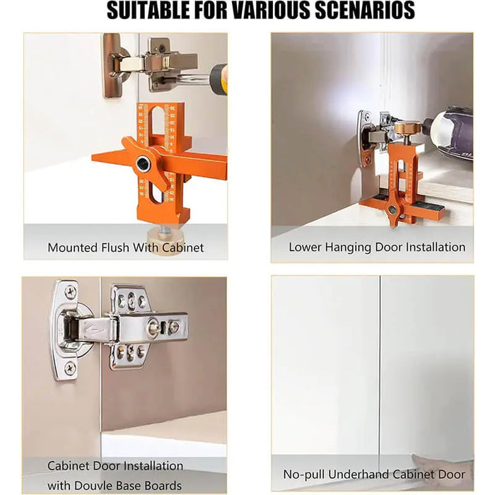 Upgrade Cabinet Door Mounting Jig Installation Positioner Tools