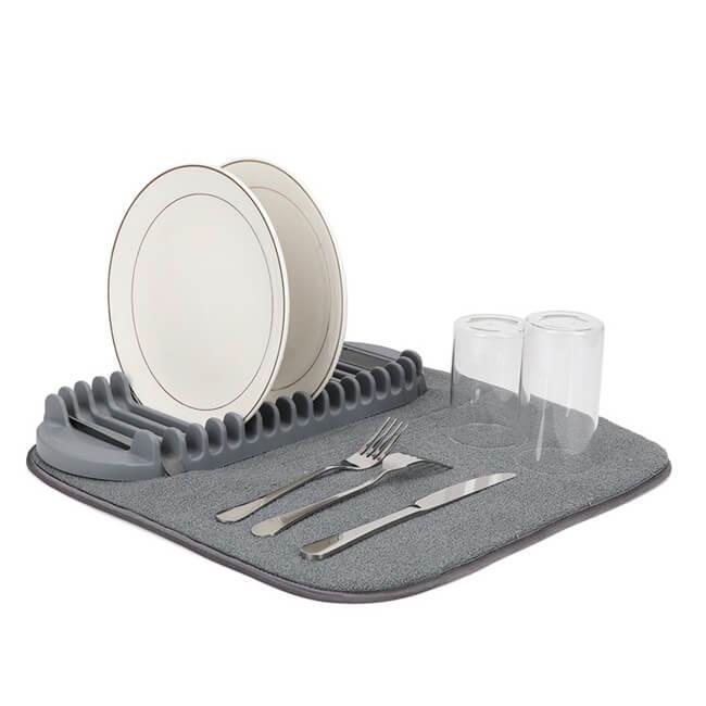 Dish Drying Rack and Mats For Kitchen Countertop levoite