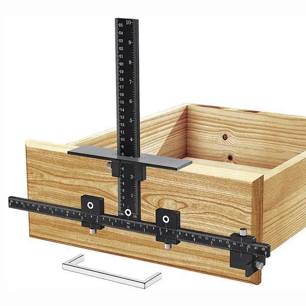 Levoite™ The Original Cabinet Hardware Jig Adjustable Template for Installation of Handles and Knobs on Doors and Drawer Fronts