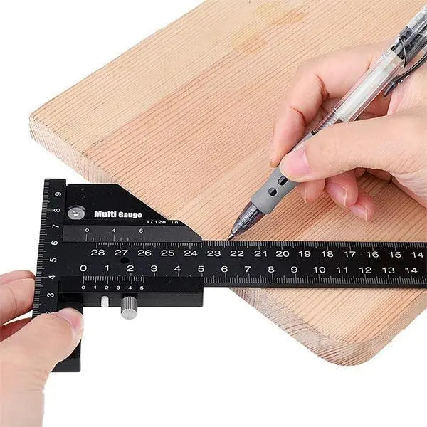 Levoite™ Multifunction Scriber Gauge Measuring Marking Framing Ruler levoite