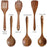 Targehome  Natural Teak Wooden Handmade Nonstick Cooking Utensil Set targehome