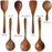Targehome  Natural Teak Wooden Handmade Nonstick Cooking Utensil Set targehome
