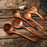 Targehome  Natural Teak Wooden Handmade Nonstick Cooking Utensil Set targehome